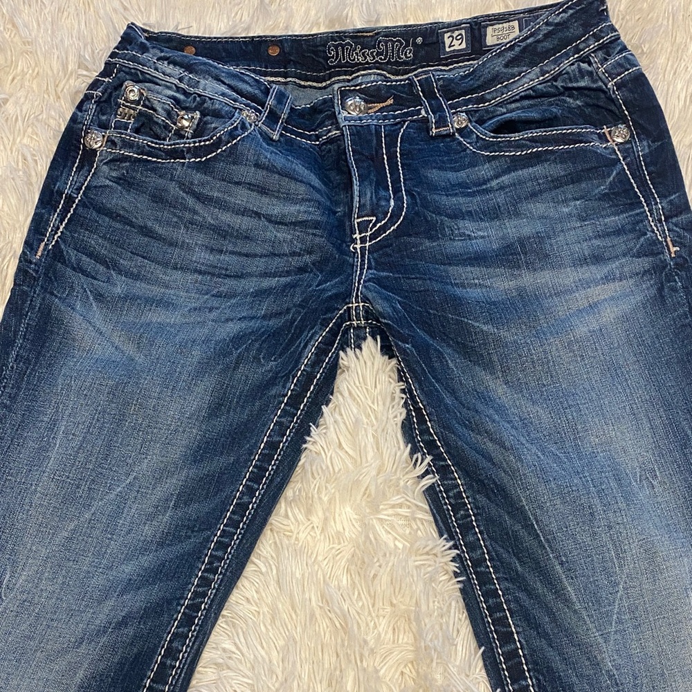Miss Me Dark Blue Boot Cut Jeans